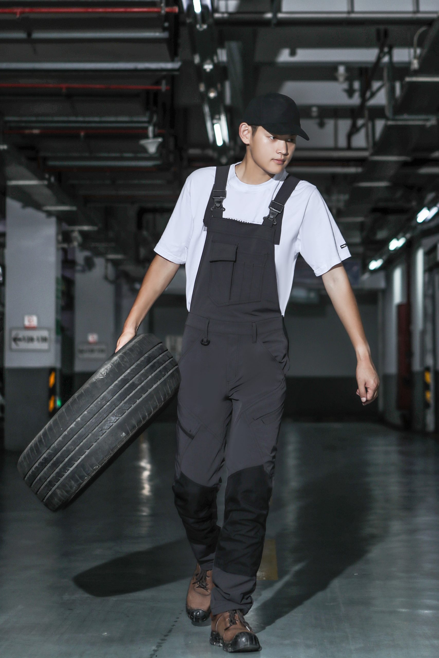 B760 高弹考杜拉背带裤