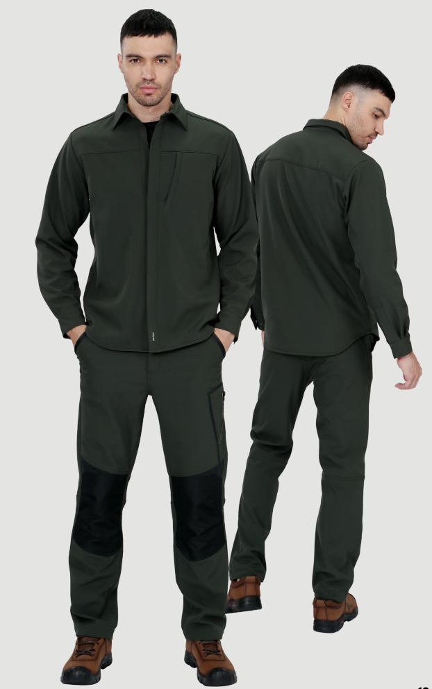 DS0188男士工装衬衫