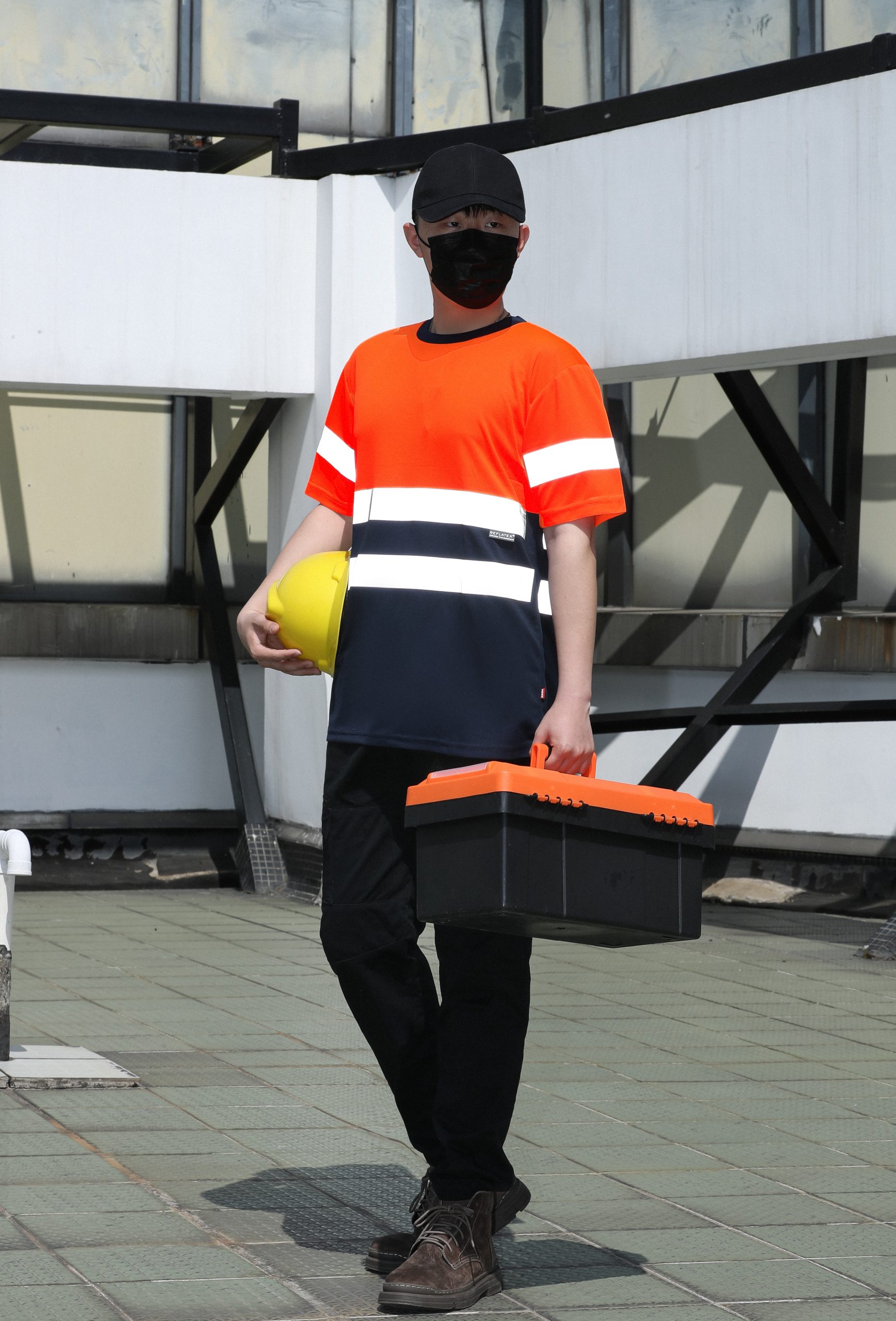 003夏季反光工作T恤